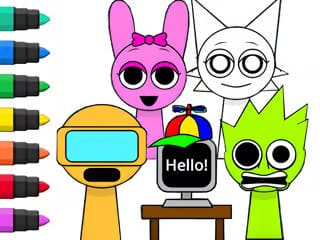 Coloring Book: Sprunki Music Live