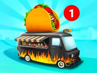 Food Truck Chef Cooking