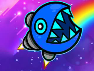 Geometry Neon Dash Rainbow