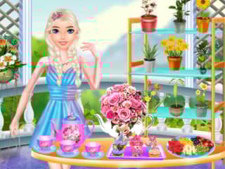 Girls Happy Tea Party Cooking