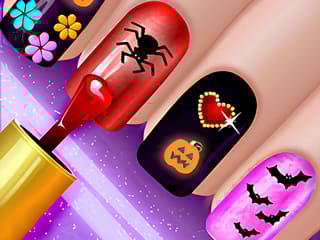 Glow Halloween Nails